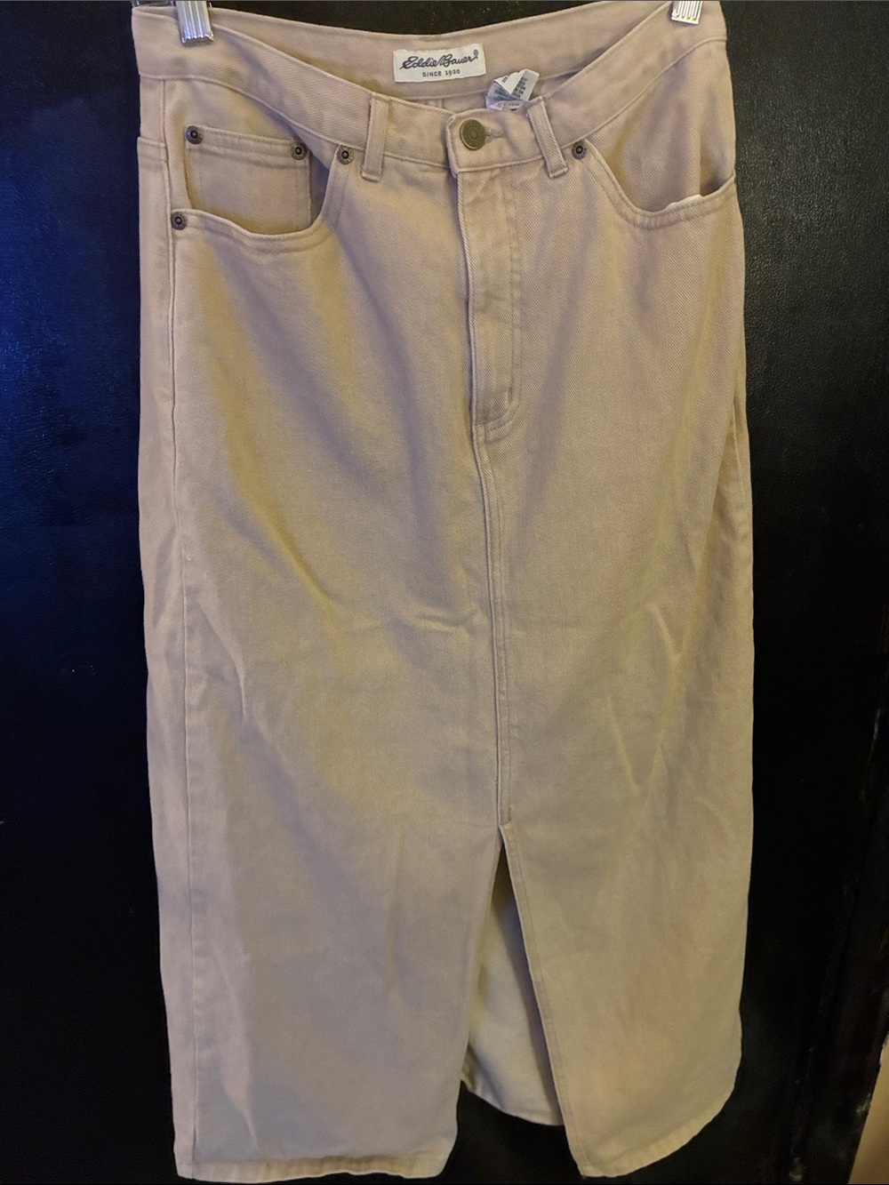 Eddie Bauer Y2K Long Tan Cotton Skirt